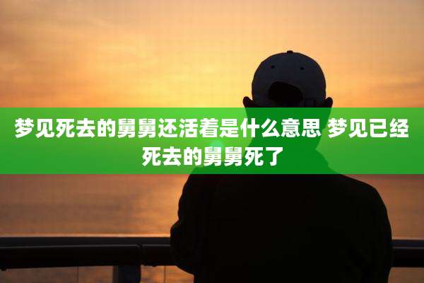 梦见死去的舅舅还活着是什么意思 梦见已经死去的舅舅死了