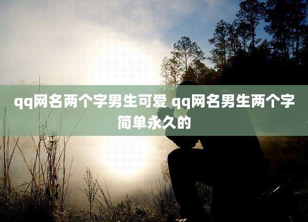 qq网名两个字男生可爱 qq网名男生两个字简单永久的