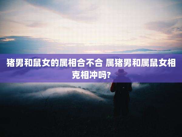 猪男和鼠女的属相合不合 属猪男和属鼠女相克相冲吗?