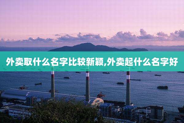 外卖取什么名字比较新颖,外卖起什么名字好