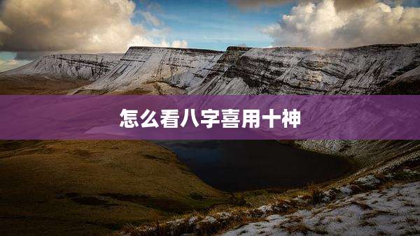 怎么看八字喜用十神