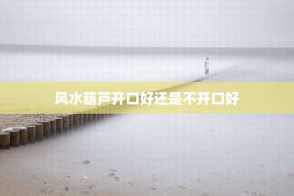 风水葫芦开口好还是不开口好