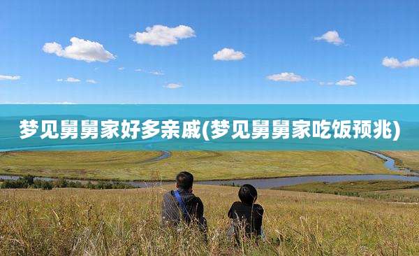 梦见舅舅家好多亲戚(梦见舅舅家吃饭预兆)