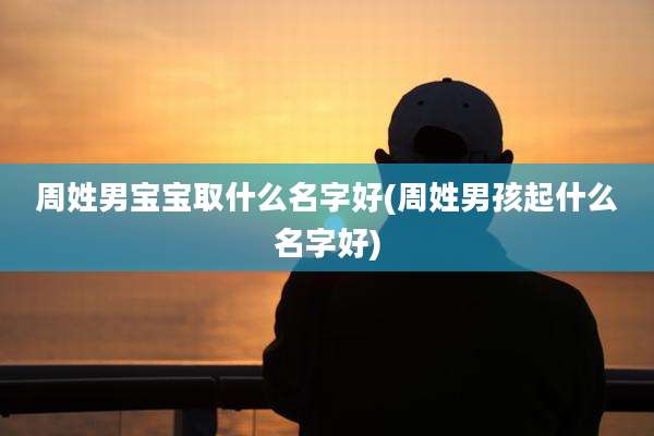 周姓男宝宝取什么名字好(周姓男孩起什么名字好)