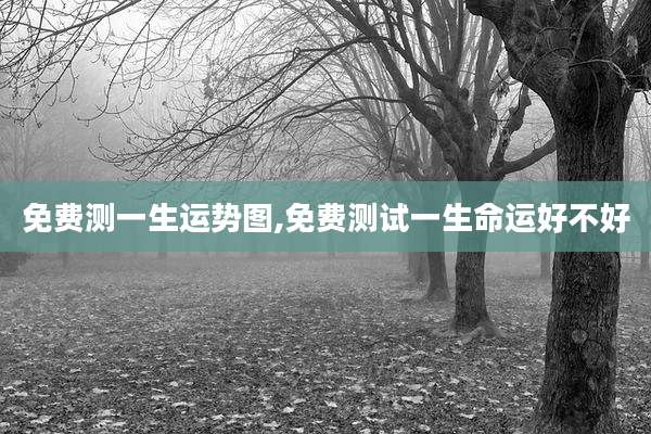 免费测一生运势图,免费测试一生命运好不好