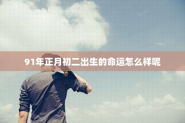 91年正月初二出生的命运怎么样呢