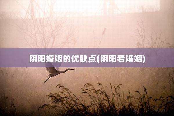 阴阳婚姻的优缺点(阴阳看婚姻)