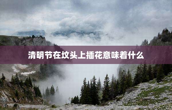 清明节在坟头上插花意味着什么