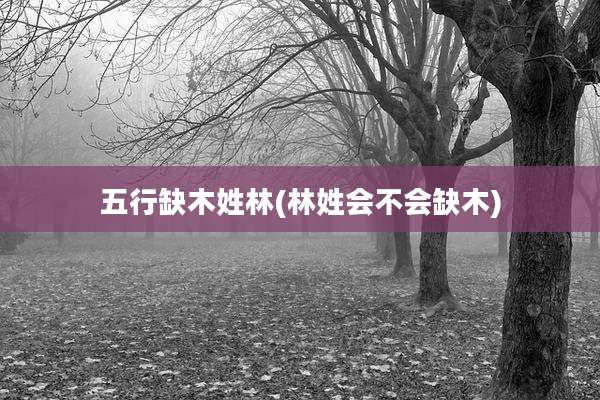 五行缺木姓林(林姓会不会缺木)