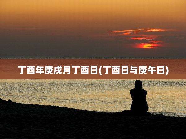 丁酉年庚戌月丁酉日(丁酉日与庚午日)