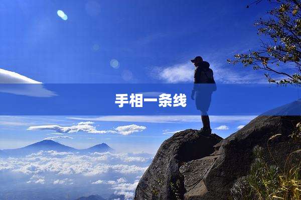 手相一条线