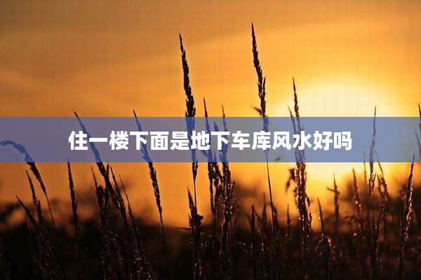 住一楼下面是地下车库风水好吗