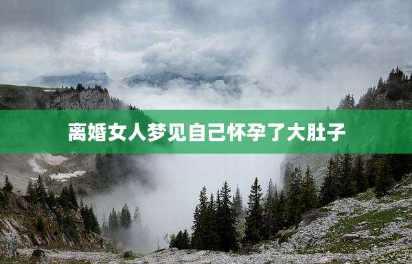 离婚女人梦见自己怀孕了大肚子