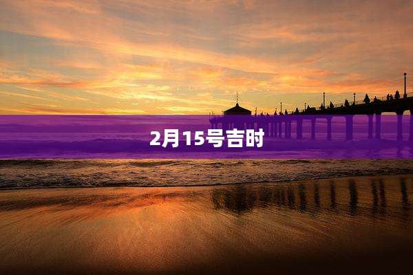 2月15号吉时