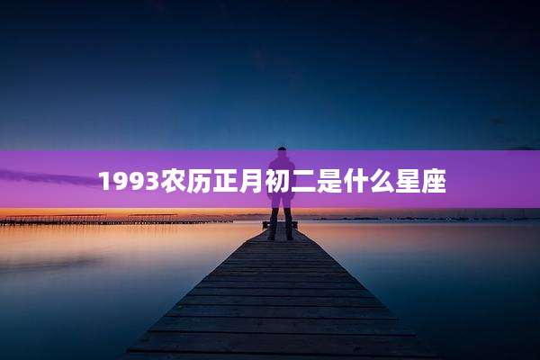 1993农历正月初二是什么星座