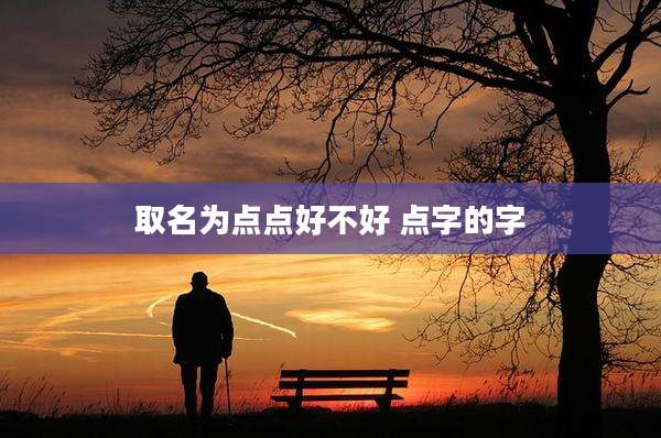 取名为点点好不好 点字的字