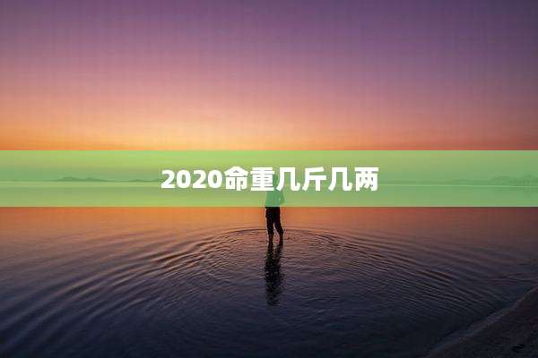 2020命重几斤几两