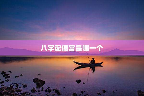 八字配偶宫是哪一个