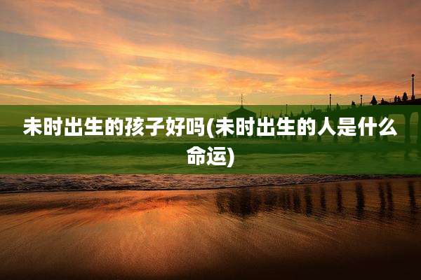 未时出生的孩子好吗(未时出生的人是什么命运)