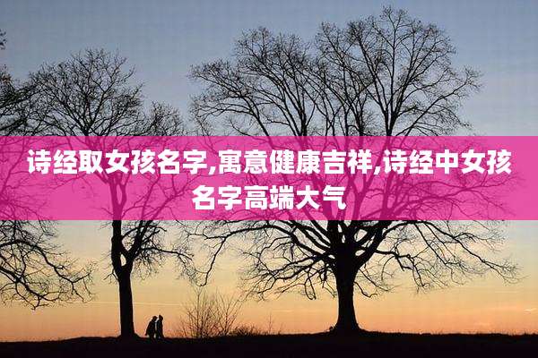 诗经取女孩名字,寓意健康吉祥,诗经中女孩名字高端大气