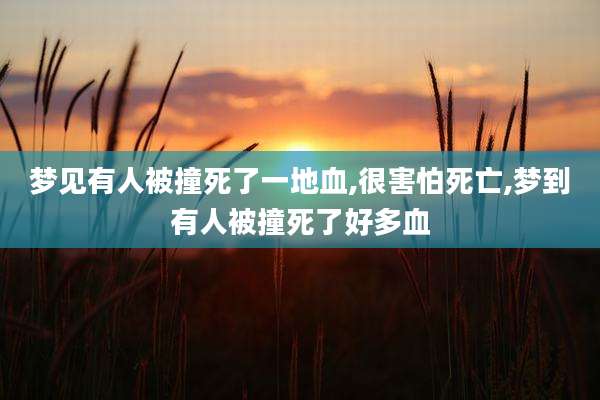 梦见有人被撞死了一地血,很害怕死亡,梦到有人被撞死了好多血