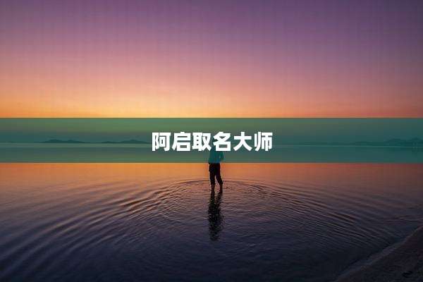 阿启取名大师