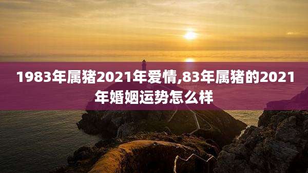 1983年属猪2021年爱情,83年属猪的2021年婚姻运势怎么样