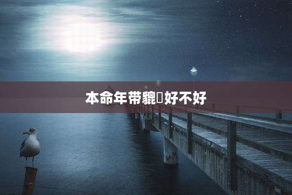 本命年带貔恘好不好