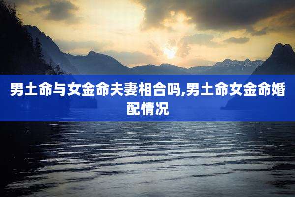 男土命与女金命夫妻相合吗,男土命女金命婚配情况