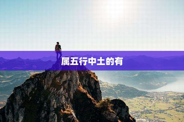 属五行中土的有