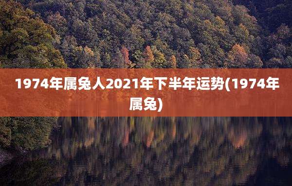 1974年属兔人2021年下半年运势(1974年属兔)