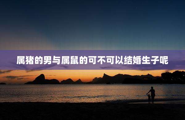 属猪的男与属鼠的可不可以结婚生子呢