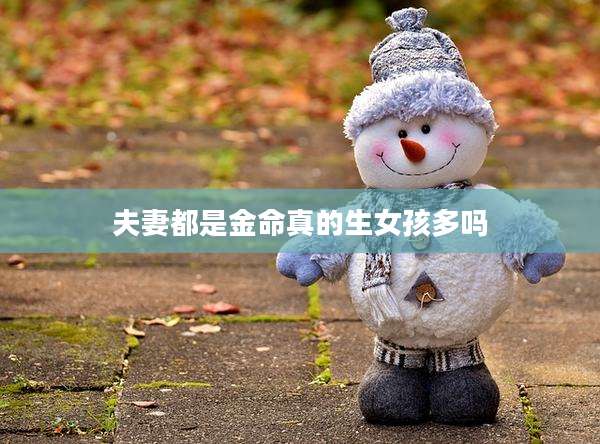 夫妻都是金命真的生女孩多吗