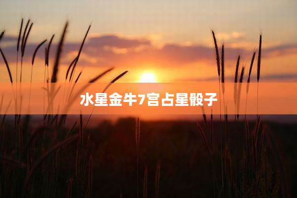 水星金牛7宫占星骰子