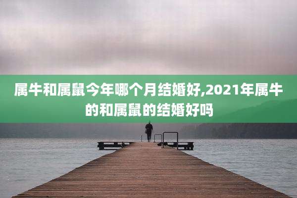 属牛和属鼠今年哪个月结婚好,2021年属牛的和属鼠的结婚好吗