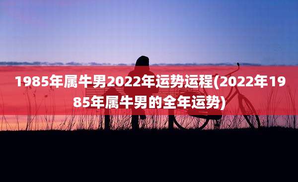 1985年属牛男2022年运势运程(2022年1985年属牛男的全年运势)