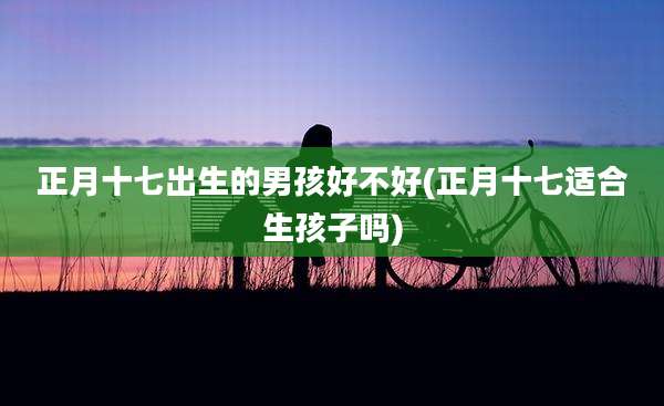 正月十七出生的男孩好不好(正月十七适合生孩子吗)
