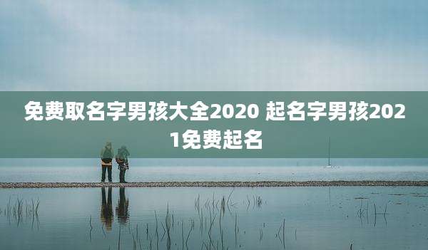 免费取名字男孩大全2020 起名字男孩2021免费起名