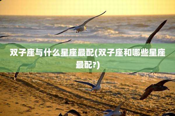 双子座与什么星座最配(双子座和哪些星座最配?)