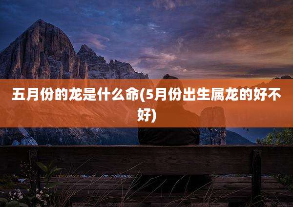 五月份的龙是什么命(5月份出生属龙的好不好)