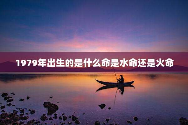 1979年出生的是什么命是水命还是火命