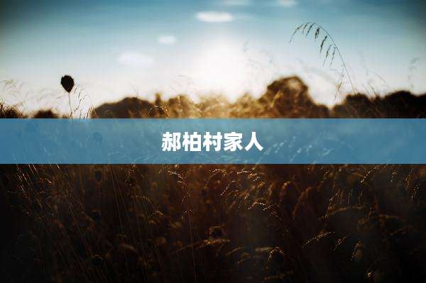 郝柏村家人