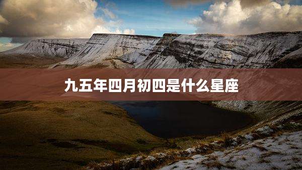 九五年四月初四是什么星座