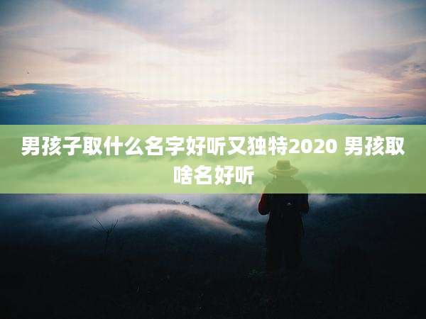 男孩子取什么名字好听又独特2020 男孩取啥名好听