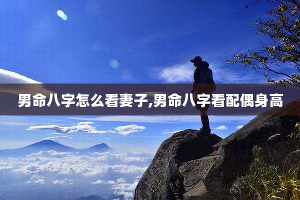 男命八字怎么看妻子,男命八字看配偶身高
