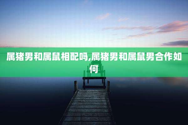 属猪男和属鼠相配吗,属猪男和属鼠男合作如何