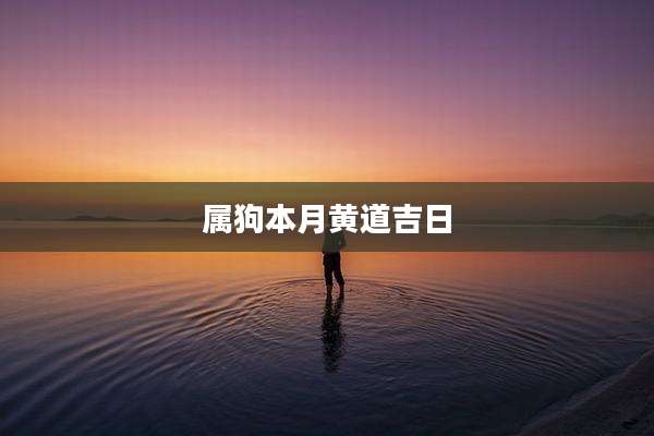 属狗本月黄道吉日