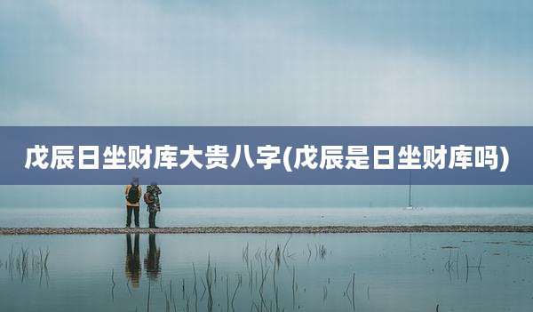 戊辰日坐财库大贵八字(戊辰是日坐财库吗)