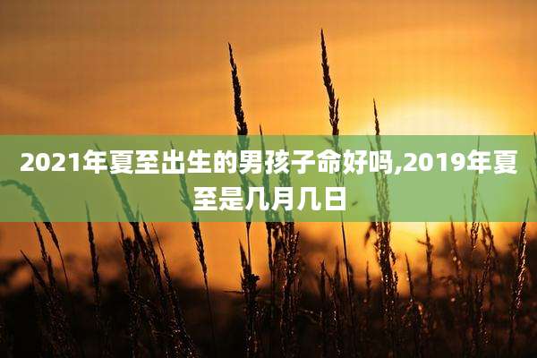 2021年夏至出生的男孩子命好吗,2019年夏至是几月几日