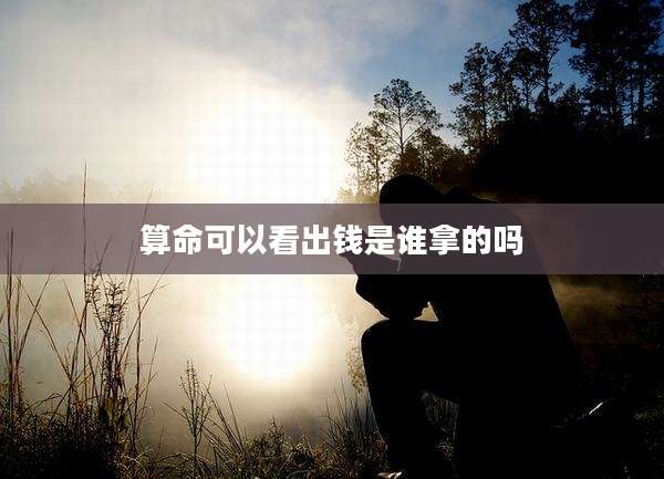 算命可以看出钱是谁拿的吗